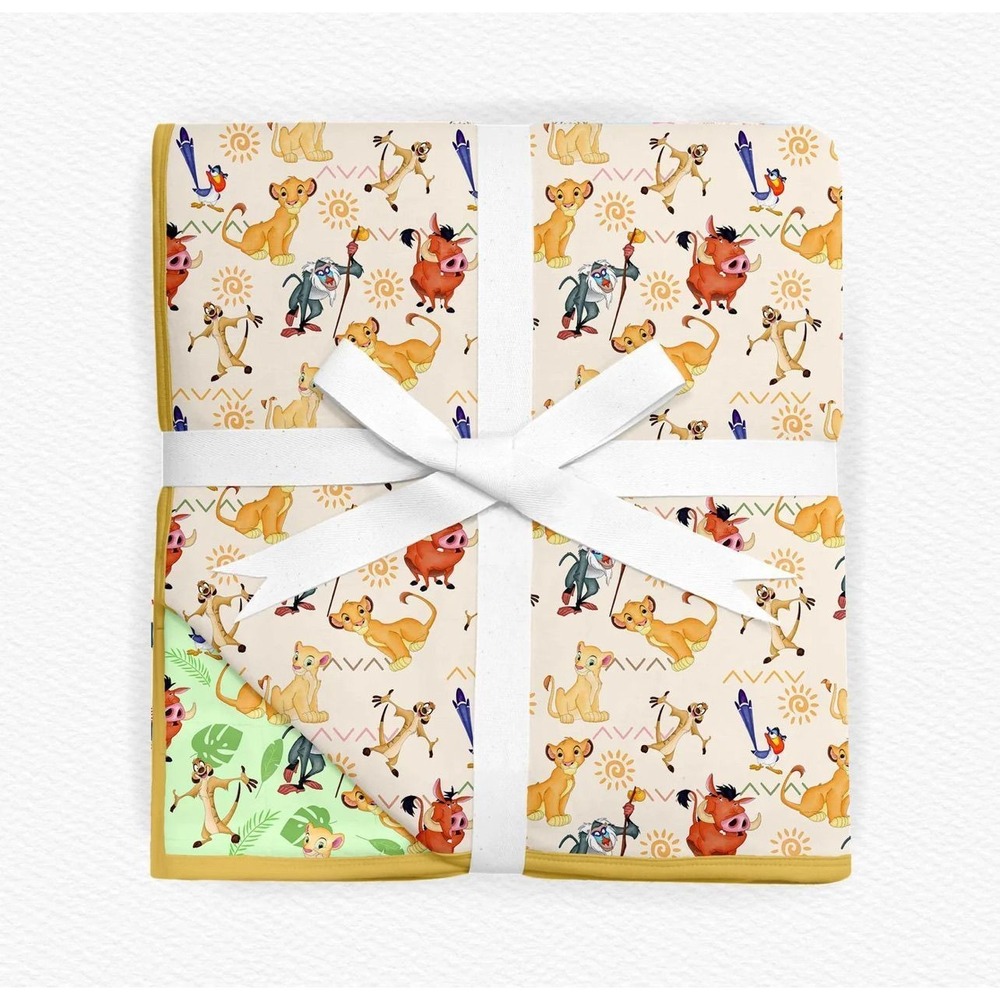 01 DISNEY LION KING BAMBOO BLANKET NWT 50 by 65  Triple Layer Bamboo